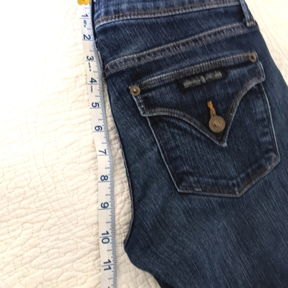 HUDSON Beth Baby Boot Jeans 25 Obscurity Slim Small Flare Mid Rise Mid Wash - Picture 12 of 15